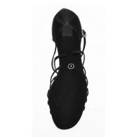 NEW              Dansport L3007 Ladies Black Satin Ballroom Shoe