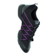 BLOCH® 524 Black/Purple Stripe Criss Cross Sneaker