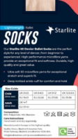 NEW                     Starlite Lightweight Ballet Socks (1 Pair)