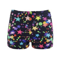 Starlite Galactica Print Hot Pants 