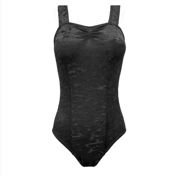 NEW                Starlite Crushed Velour Saffy Leotard