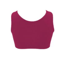 Starlite Plum Cotton Lycra Ariel Crop Top